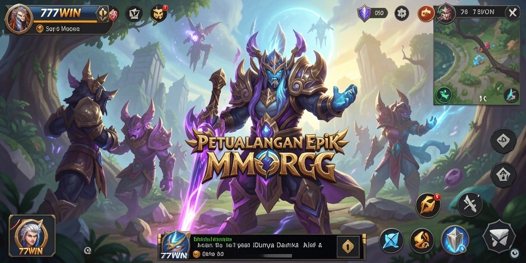 Screenshot menampilkan aksi seru dalam gameplay MMORPG 777WIN.