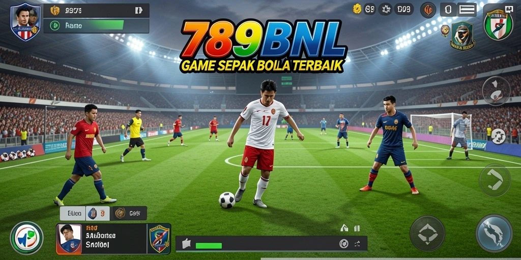 Tangkapan layar menampilkan aksi pemain dalam pertandingan sepak bola.