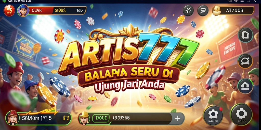 Screenshot utama ARTIS777 menampilkan aksi balapan yang mendebarkan.