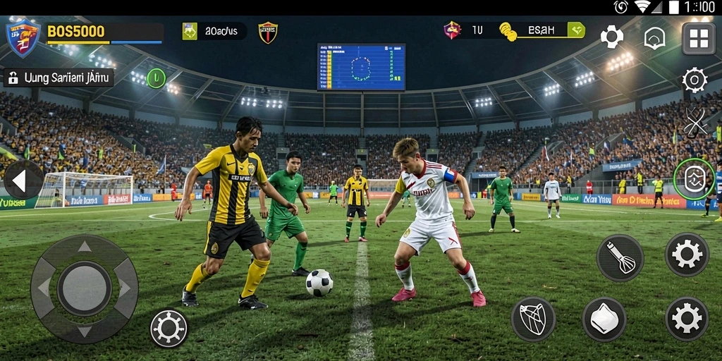 Tampilan gameplay yang menegangkan dalam BOS5000.