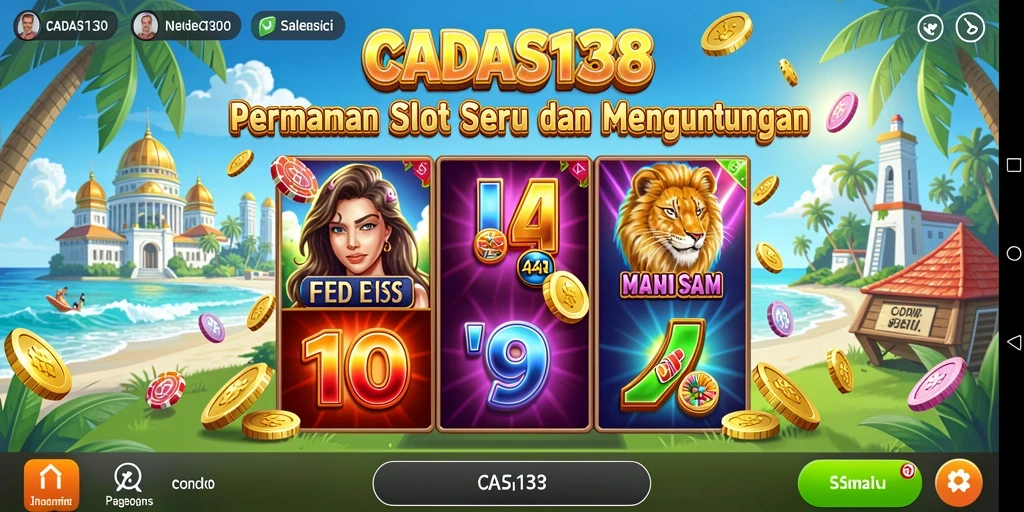 Tampilan gameplay menarik dari CADAS138 yang penuh warna.