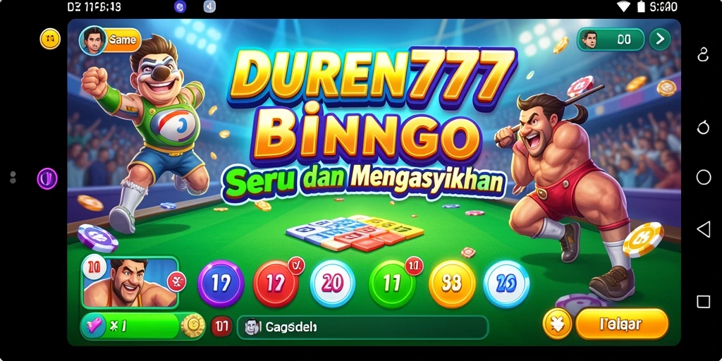 Screenshot gameplay Bingo DUREN777 yang seru dan menarik.