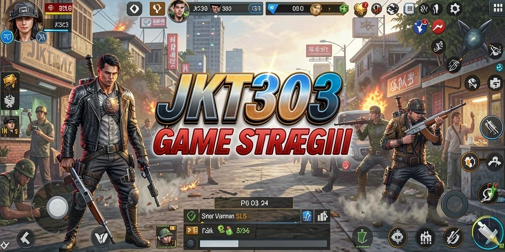 Tangkapan layar JKT303 menampilkan aksi seru dalam pertempuran strategi SLG.