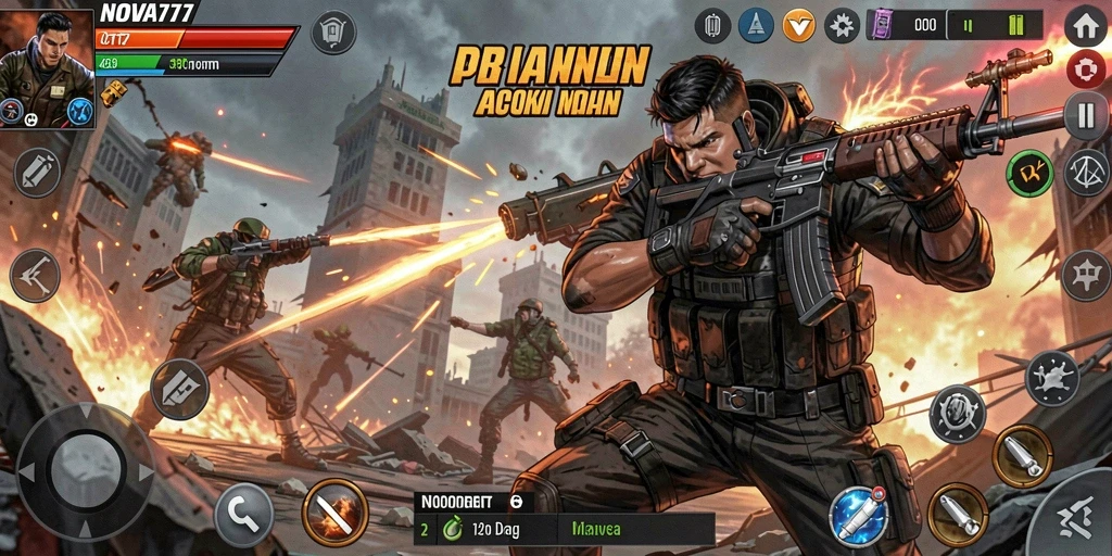Tampilan gameplay LNOVA777 yang penuh aksi dan seru.
