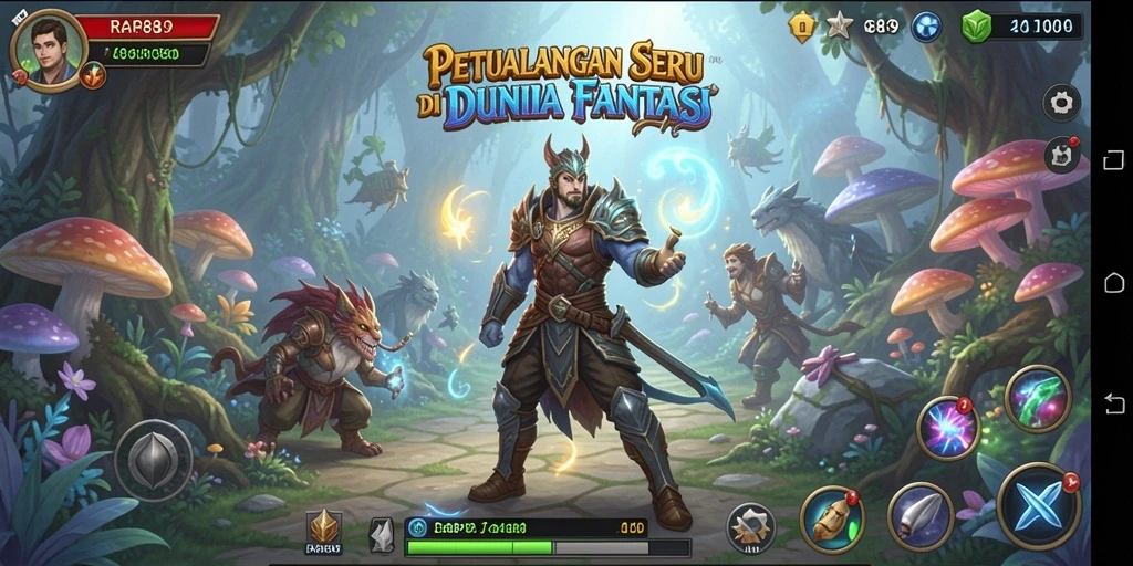 Tampilan gameplay seru dalam dunia petualangan RAP89.