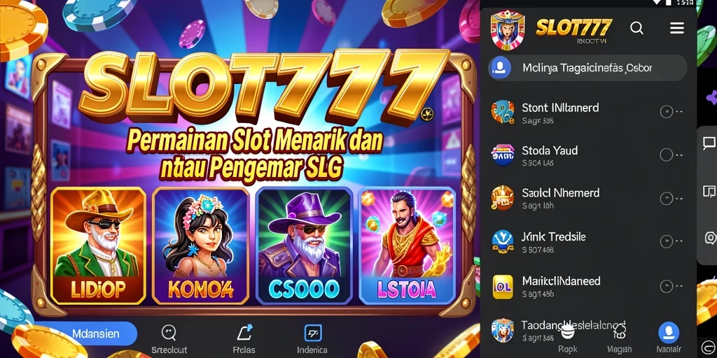 Gambaran gameplay SLOT777 dengan grafis yang menarik dan fitur bonus.