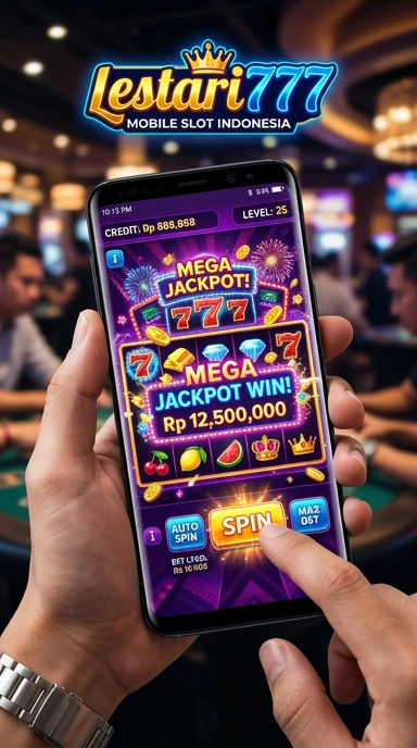Tampilan utama aplikasi lestari777 yang memudahkan navigasi.